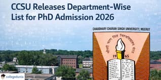 CCSU Releases Department-Wise List for PhD Admission 2026; Check Lists Here